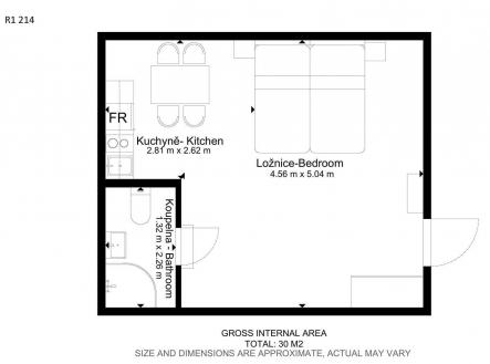 . | Pronájem bytu, 1+kk, 30 m²