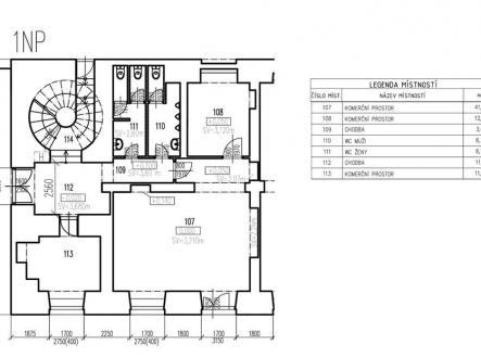 . | Pronájem - kanceláře, 60 m²