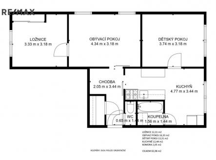 planek.jpg | Prodej bytu, 3+1, 64 m²