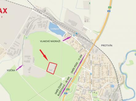 mapa | Pronájem - skladovací prostor, 13 168 m²