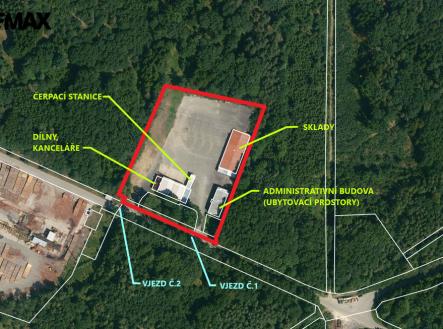 plánek areálu | Pronájem - skladovací prostor, 13 168 m²