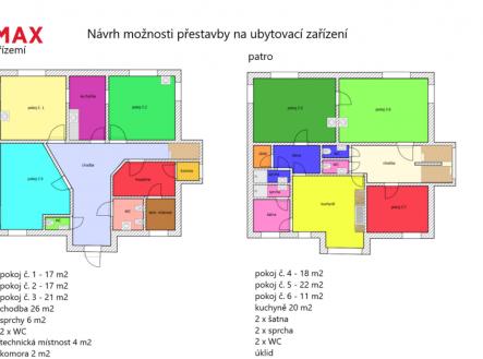 možnost úpravy-  návrh | Prodej - hotel, 240 m²