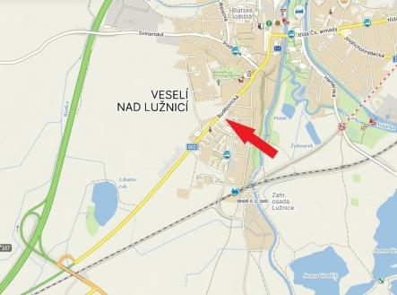 mapa | Prodej - pozemek pro komerční výstavbu, 2 803 m²