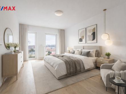 Vizualizace ložnice | Pronájem bytu, 2+1, 61 m²