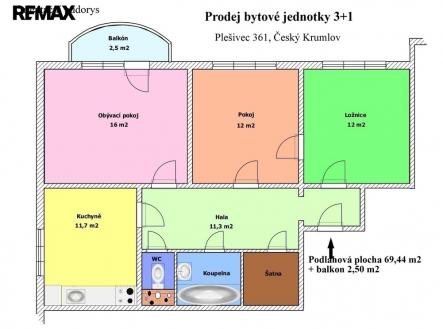 201.jpg | Prodej bytu, 3+1, 69 m²