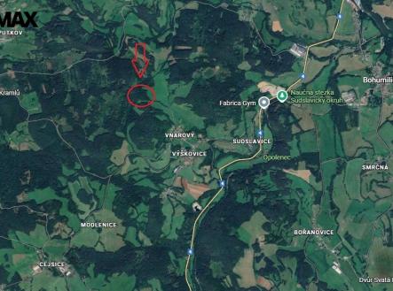 mapa-lesy-2.jpg | Prodej - pozemek, trvalý travní porost, 39 420 m²