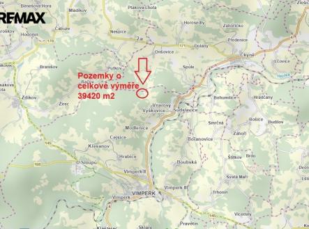 mapa-pozemky-3.jpg | Prodej - pozemek, trvalý travní porost, 39 420 m²