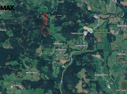 mapa-lesy-2.jpg | Prodej - pozemek, trvalý travní porost, 39 420 m²