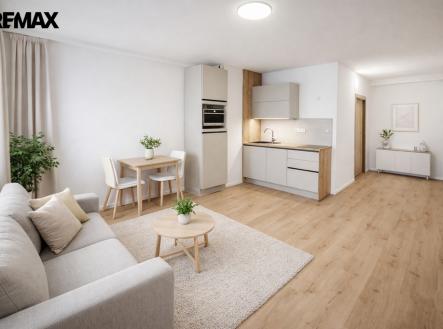 Vizualizace bytu | Pronájem bytu, 1+kk, 31 m²