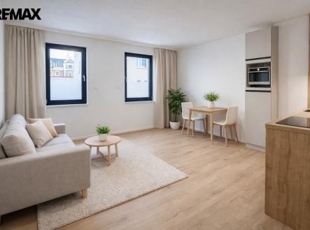 Vizualizace bytu | Pronájem bytu, 1+kk, 31 m²