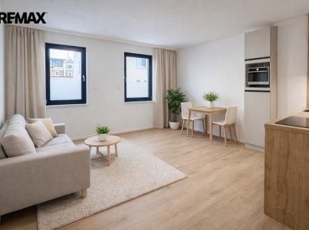 Vizualizace bytu | Pronájem bytu, 1+kk, 31 m²