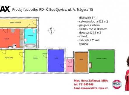 plánek | Prodej - dům/vila, 87 m²