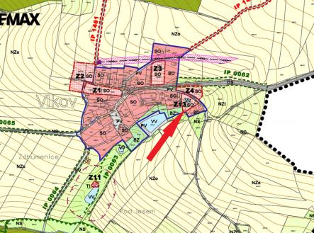 uzemni-plan-mapa-zakrrs.png | Prodej - pozemek pro bydlení, 1 696 m²