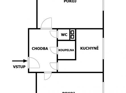 planek.png | Prodej bytu, 2+1, 56 m²