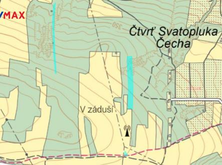 vyobrazeni-parcel-mapa-kn.png | Prodej - pozemek, les, 14 348 m²