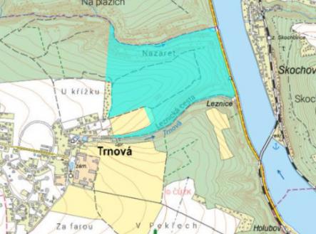 trnova-les-mapa-cuzk.png | Prodej - pozemek, les, 457 172 m²