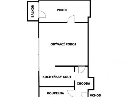 planek.png | Prodej bytu, 2+1, 48 m²