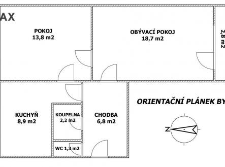 planek.jpg | Prodej bytu, 2+1, 54 m²