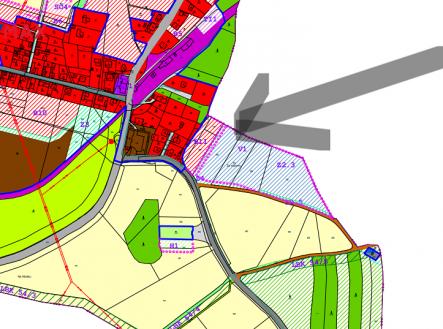 oznaceni-pozemku-v-uzemnim-planu.png | Prodej - pozemek pro komerční výstavbu, 6 066 m²