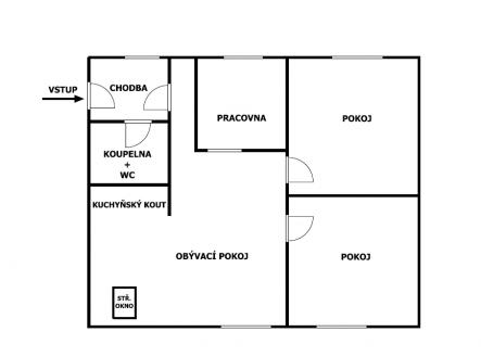 planek.png | Prodej bytu, 3+kk, 111 m²