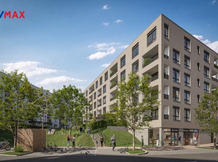 Vizualizace bytového domu | Pronájem bytu, 2+kk, 57 m²