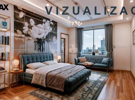 Ložnice - vizualizace | Prodej bytu, 2+1, 83 m²