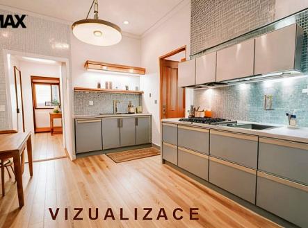 Kuchyně - vizualizace | Prodej bytu, 2+1, 83 m²