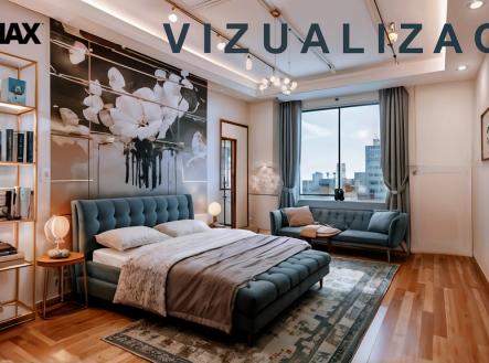 Ložnice - vizualizace | Prodej bytu, 2+1, 83 m²