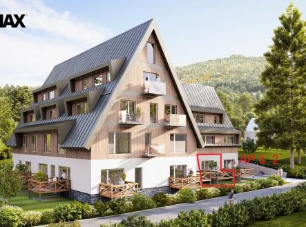 ap-2-vizualizace-exterier.jpg | Prodej bytu, 1+kk, 52 m²