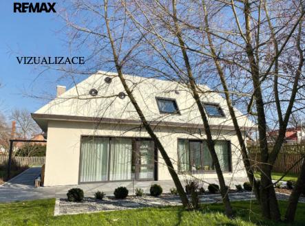 VIZUALIZACE zadní části domu | Prodej - pozemek pro bydlení, 2 494 m²