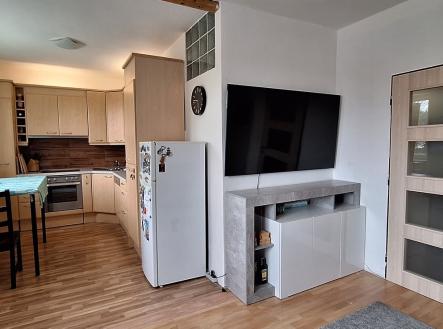 Obývací pokoj s kuchyňským koutem | Prodej bytu, 2+kk, 54 m²