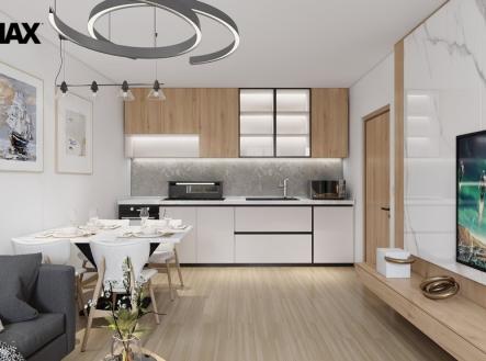 vizualizace | Prodej bytu, 2+kk, 52 m²