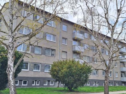 Pohled na budovu ze silnice | Prodej bytu, 3+1, 890 m²
