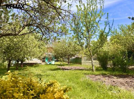 Zahrada s bazénem a chatou | Prodej - pozemek, zahrada, 363 m²