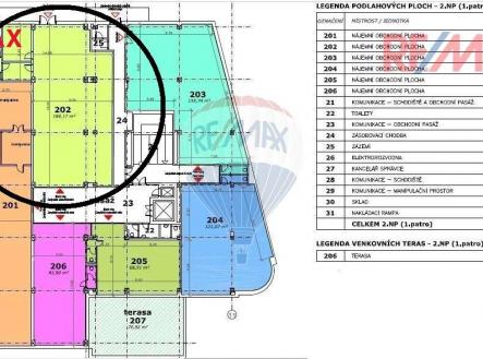 plánek | Pronájem - obchodní prostor, 188 m²
