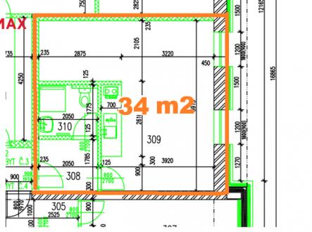 byt-c.2.png | Pronájem bytu, 1+kk, 34 m²