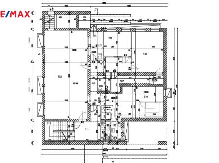 Půdorys 1.PP | Pronájem - obchodní prostor, 192 m²