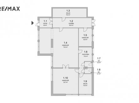 pudorys-reymontova.jpg | Pronájem - kanceláře, 166 m²