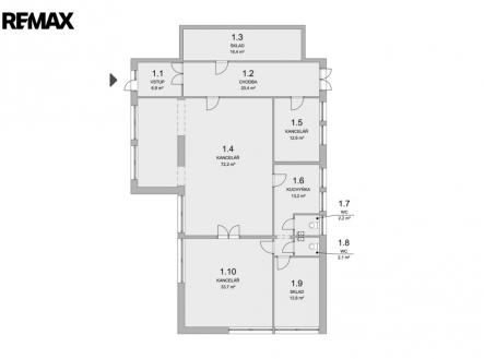 pudorys-reymontova.jpg | Pronájem - kanceláře, 166 m²