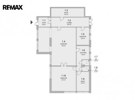 pudorys-reymontova.jpg | Pronájem - kanceláře, 166 m²