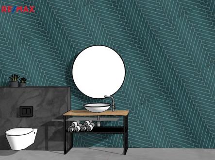 VIZUALIZACE | Pronájem bytu, 2+kk, 100 m²