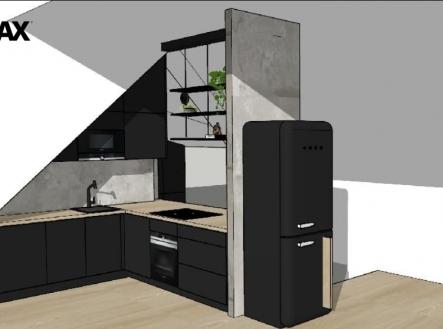 VIZUALIZACE | Pronájem bytu, 2+kk, 100 m²