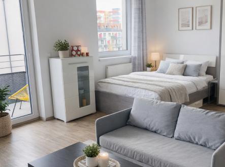 Pronájem bytu, 1+kk, 34 m²