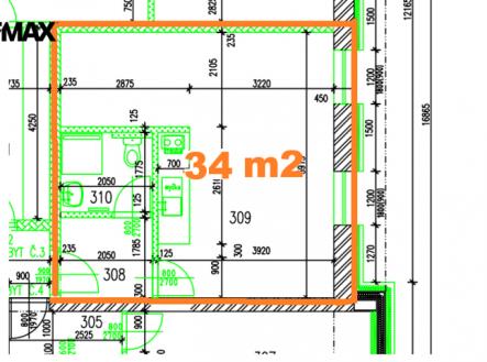byt-c.2.png | Pronájem bytu, 1+kk, 34 m²