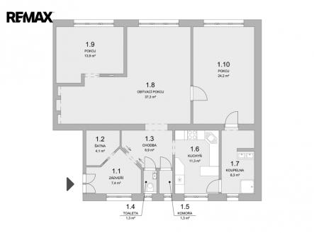pudorys-byt-ostrava-centrum.jpg | Prodej bytu, 3+1, 125 m²
