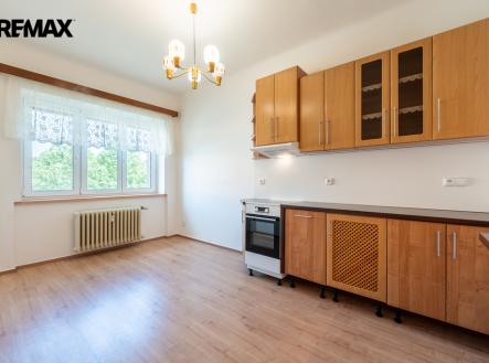 kuchyň s jídelním koutem | Pronájem bytu, 2+1, 86 m²