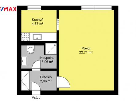 1-2-3.jpg | Pronájem bytu, 1+1, 36 m²