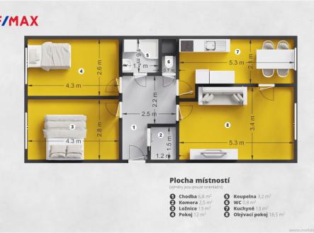 holub-vhorkach-pudorys.jpg | Prodej bytu, 3+1, 72 m²