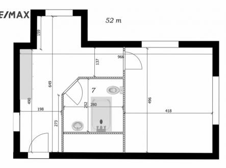 pudorys-klucar.jpg | Pronájem bytu, 1+1, 52 m²