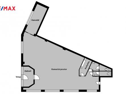 orientační půdorys | Prodej - obchodní prostor, 141 m²